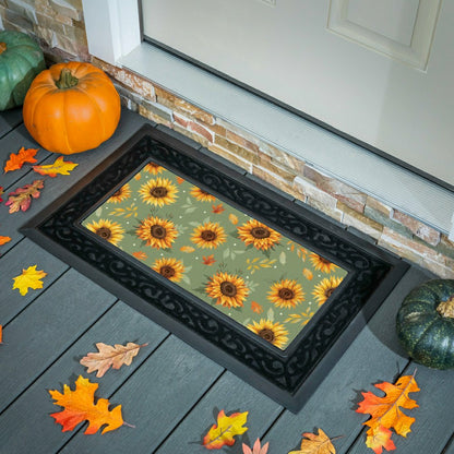 Flocked Coir Sassafras Switch Mat, 22"x10" | Plow & Hearth