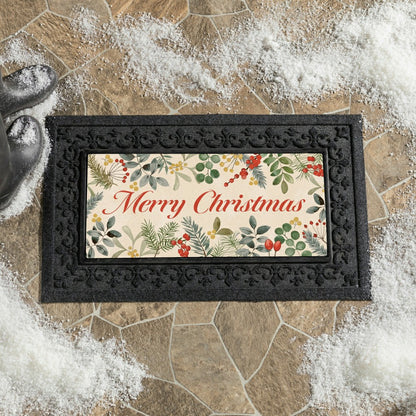 22X10” FLOCKED COIRSASSAFRAS MAT | Plow & Hearth