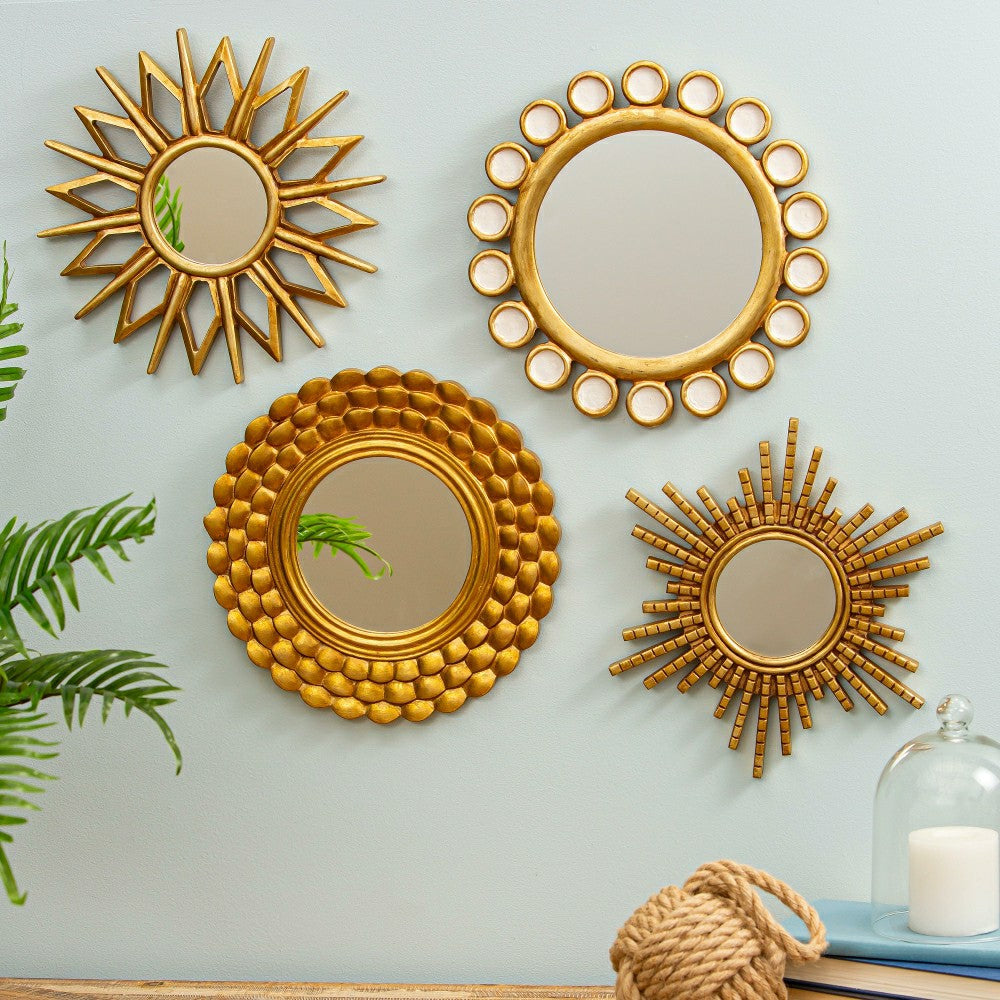 Gold Mirrors, Set of 4 | Plow & Hearth