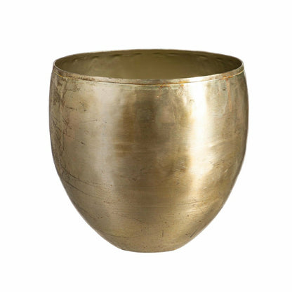 Glazed Metal Planter, Silver, Nested Set of 3 | Plow & Hearth