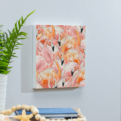 Palm Beach Flamingo Indoor Wall Décor, Wood, 12"x12" | Plow & Hearth