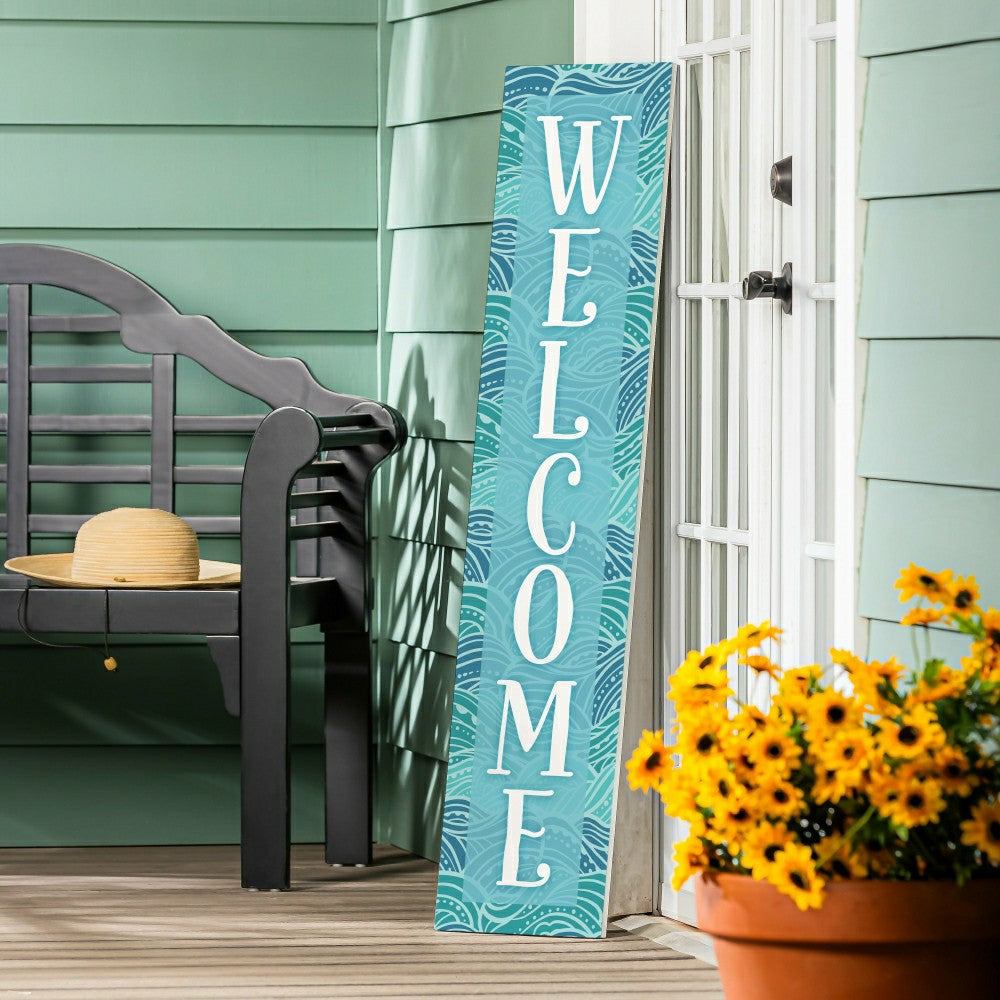 Palm Beach Coastal Porch Leaner (10.75"x46"x.5" ) | Plow & Hearth