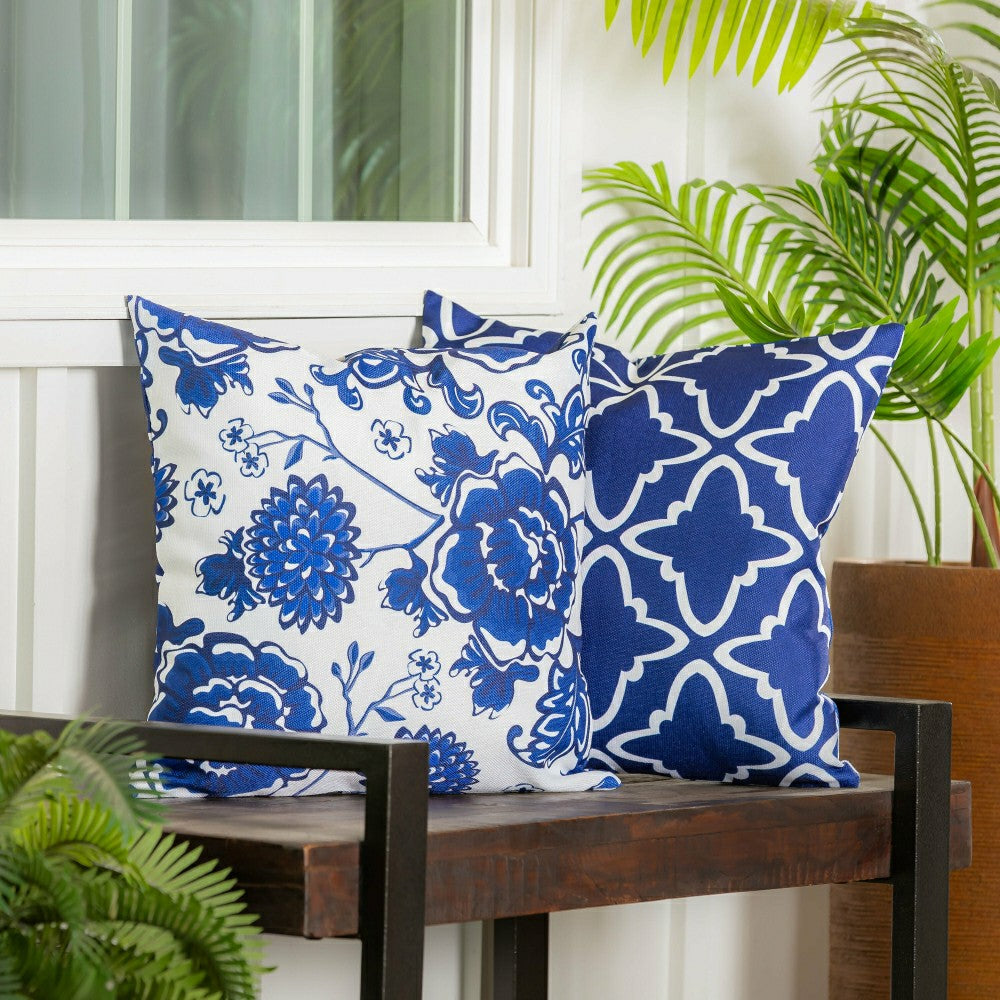 Chinoiserie Patterned Pillow Cover | Plow & Hearth