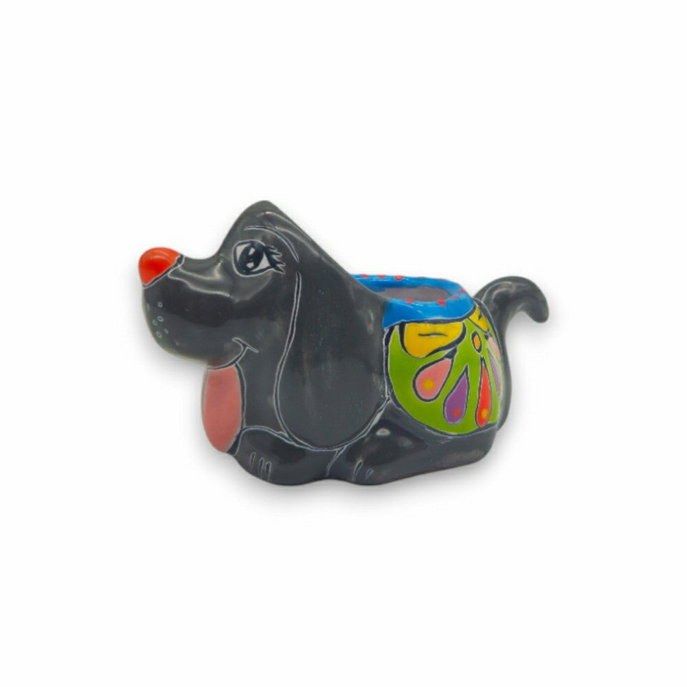Colorful Talavera Dog Planter | Plow & Hearth