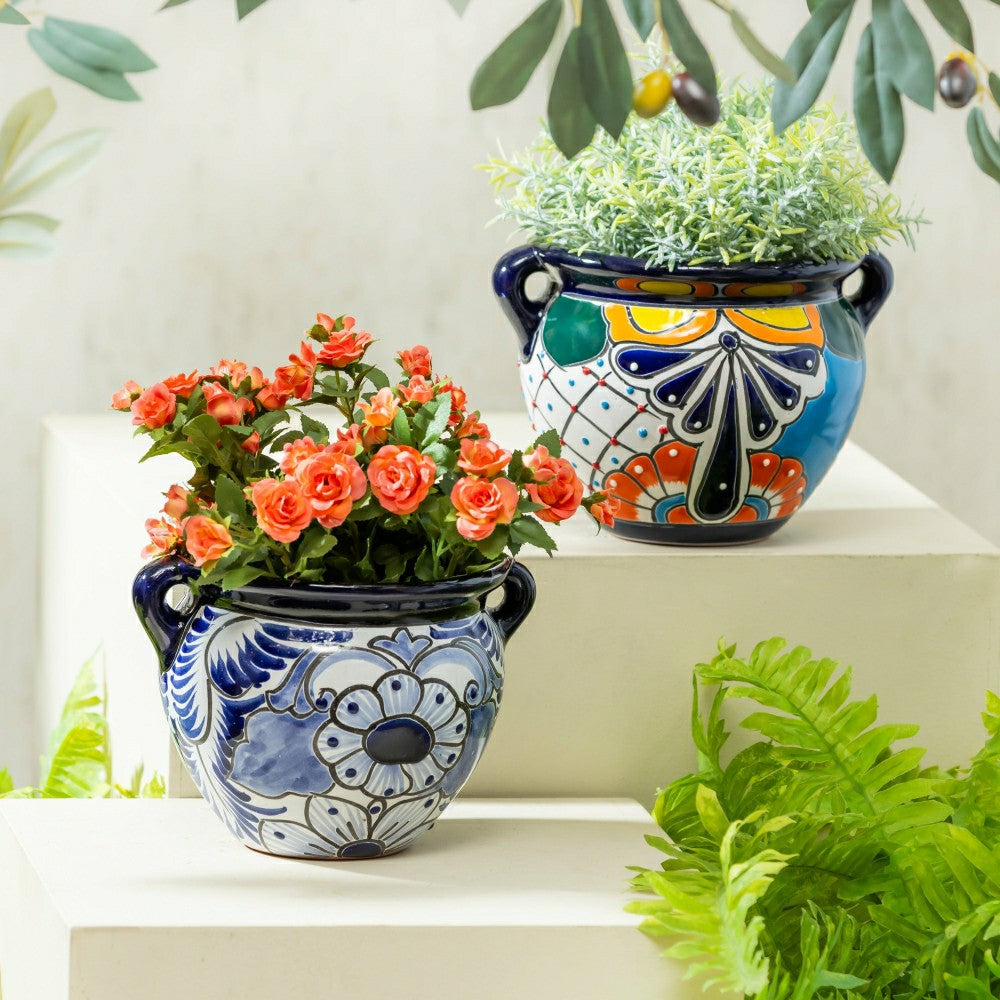 Set of 2 Talavera Mini Jugs | Plow & Hearth
