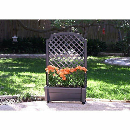 Self-Watering Garden Planter with Trellis | Plow & Hearth
