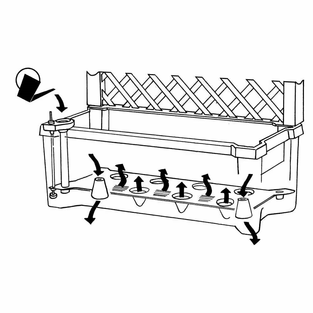 Self-Watering Garden Planter with Trellis | Plow & Hearth
