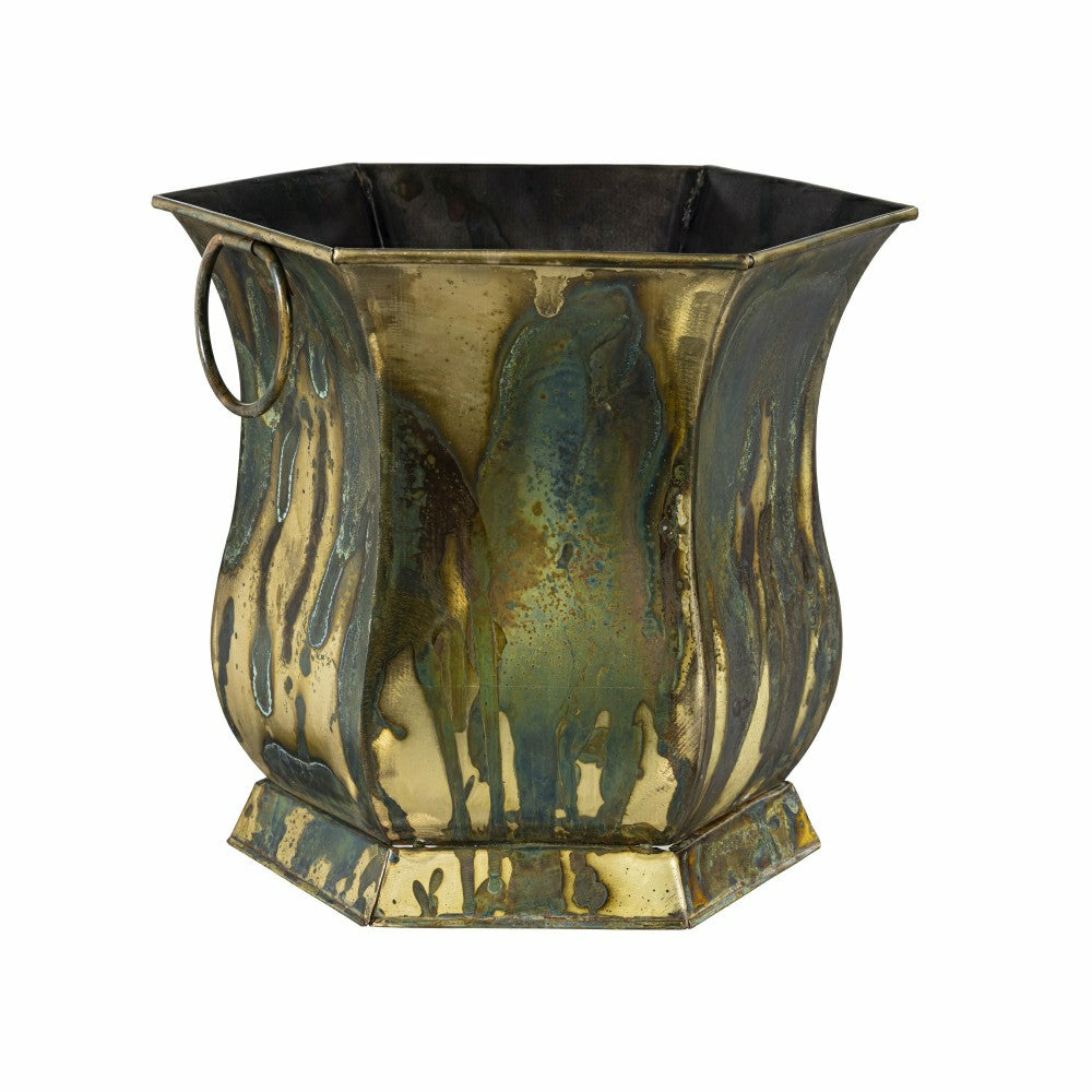 What She Shed Hexagon Planter, Metal, Set of 2 | Plow & Hearth