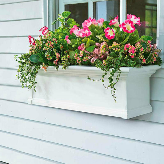 Yorkshire Self-Watering Window Box, 4'L | Plow & Hearth