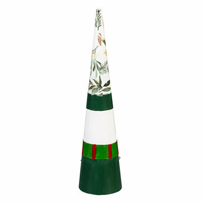 Santa and Snowman Metal Garden Statue, 18.7" H, Set of 2 | Plow & Hearth