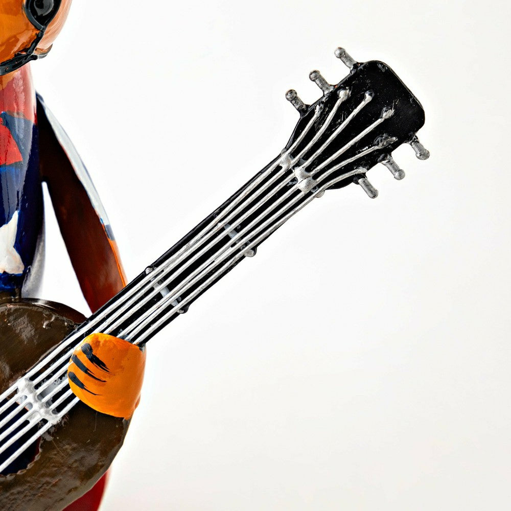 Metal Patriotic Dog Statue with Instrument | Plow & Hearth