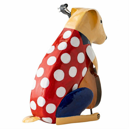 Metal Patriotic Dog Statue with Instrument | Plow & Hearth