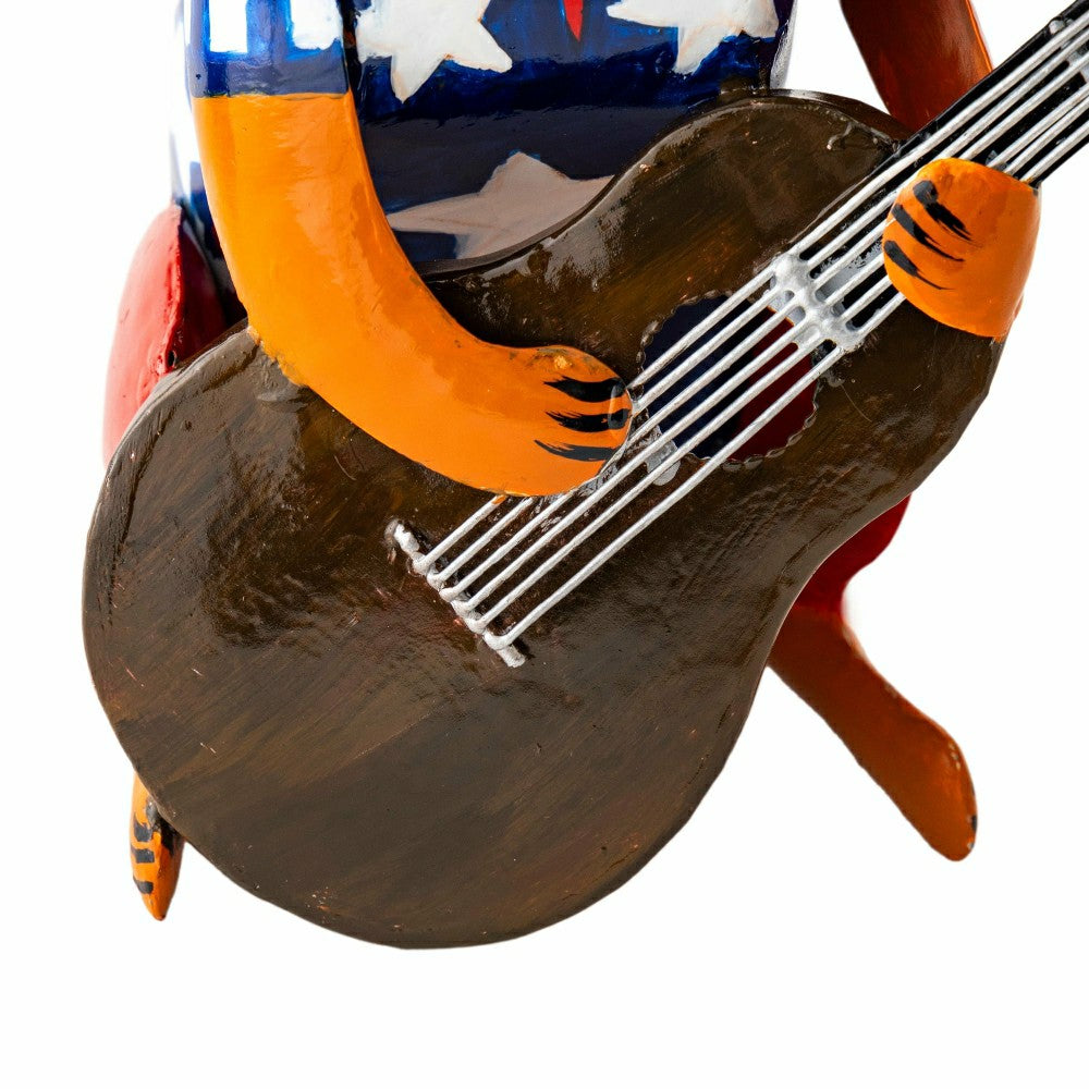 Metal Patriotic Dog Statue with Instrument | Plow & Hearth
