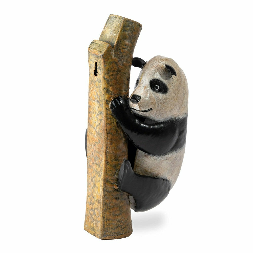 Metal Panda on Branch Tree/Wall Hanger | Plow & Hearth
