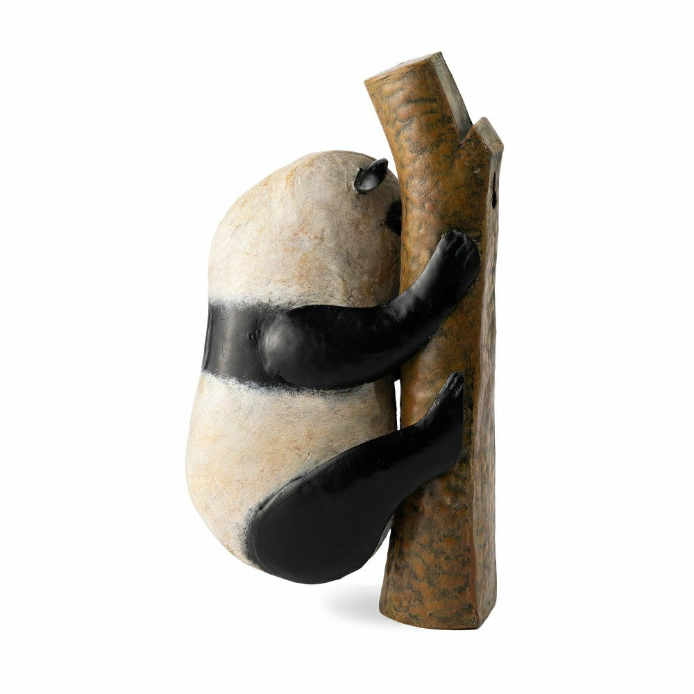 Metal Panda on Branch Tree/Wall Hanger | Plow & Hearth