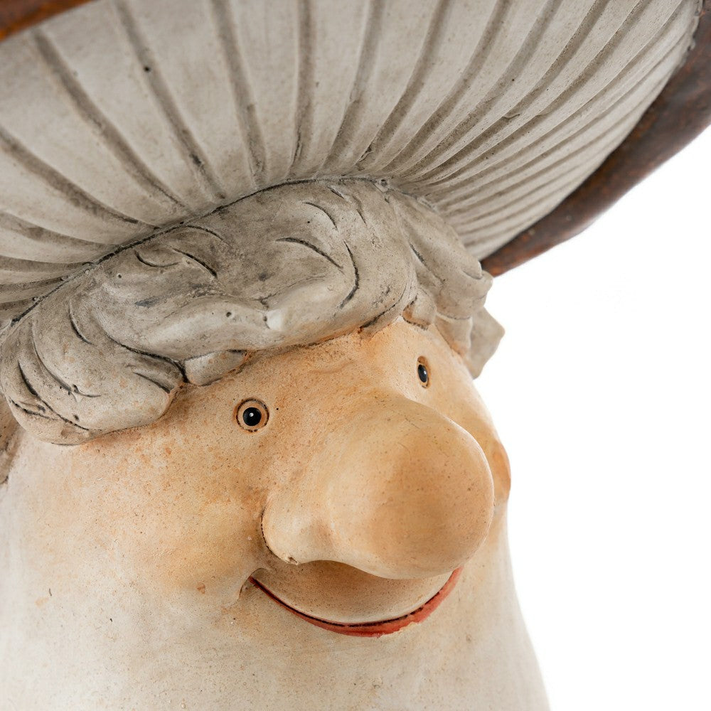 Ceramic Mushroom Man Statue | Plow & Hearth