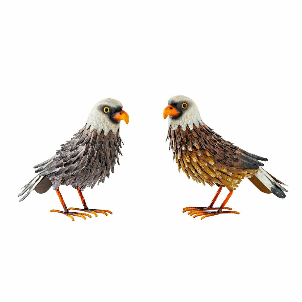 Metal Eagle Outdoor Statues, Set of 2 | Plow & Hearth