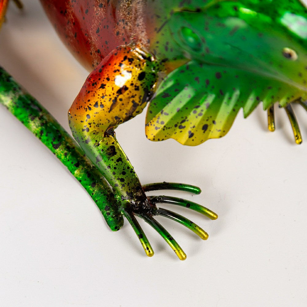 Set of 2 Metal Iguana Statues | Plow & Hearth
