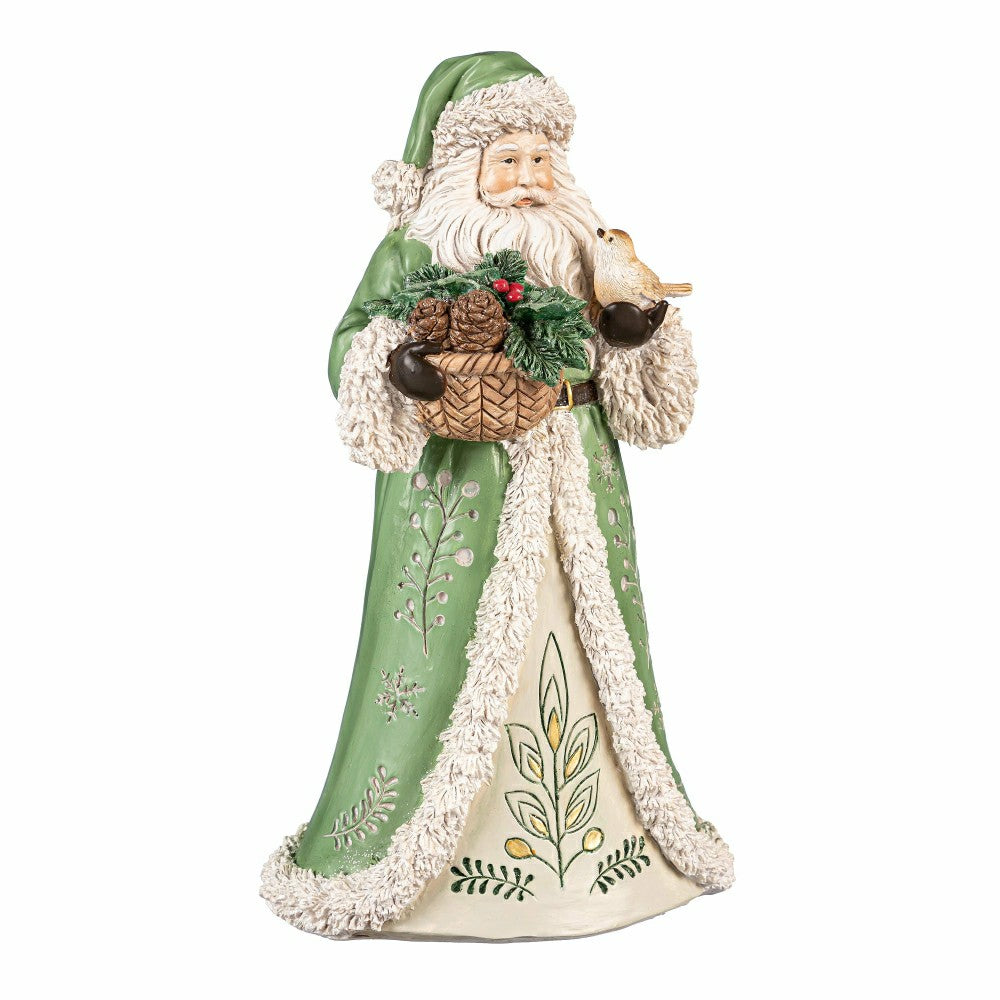 Shades of Green Garden Statue, Resin Statue, Santa, 12"H | Plow & Hearth