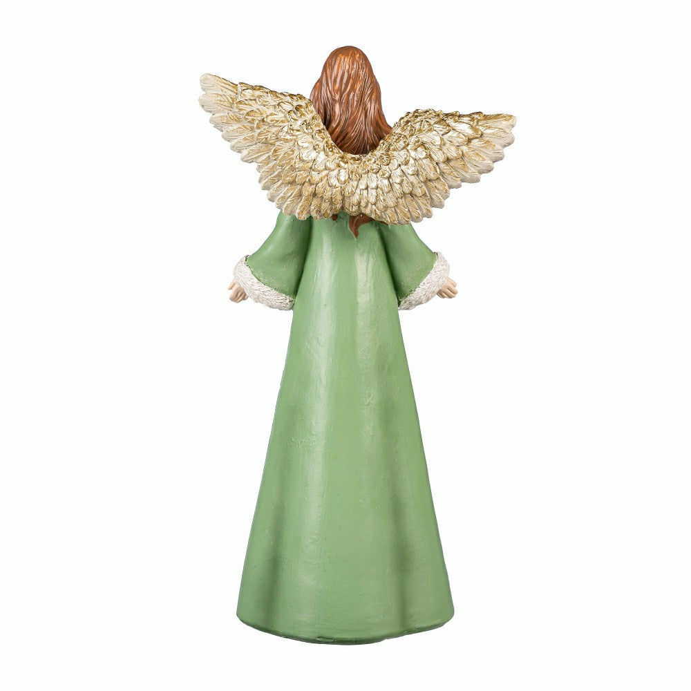Shades of Emerald Garden Statue, Resin Statue, Angel, 12"H | Plow & Hearth