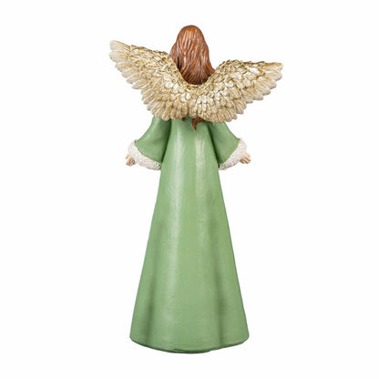 Shades of Emerald Garden Statue, Resin Statue, Angel, 12"H | Plow & Hearth