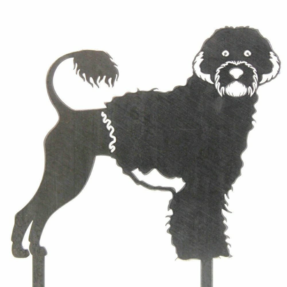 Portuguese Water Dog Garden Stake | Plow & Hearth