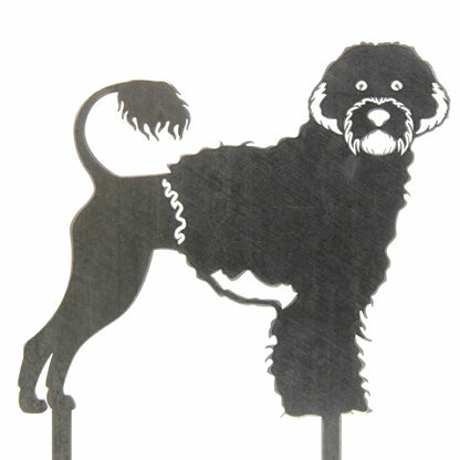 Portuguese Water Dog Garden Stake | Plow & Hearth