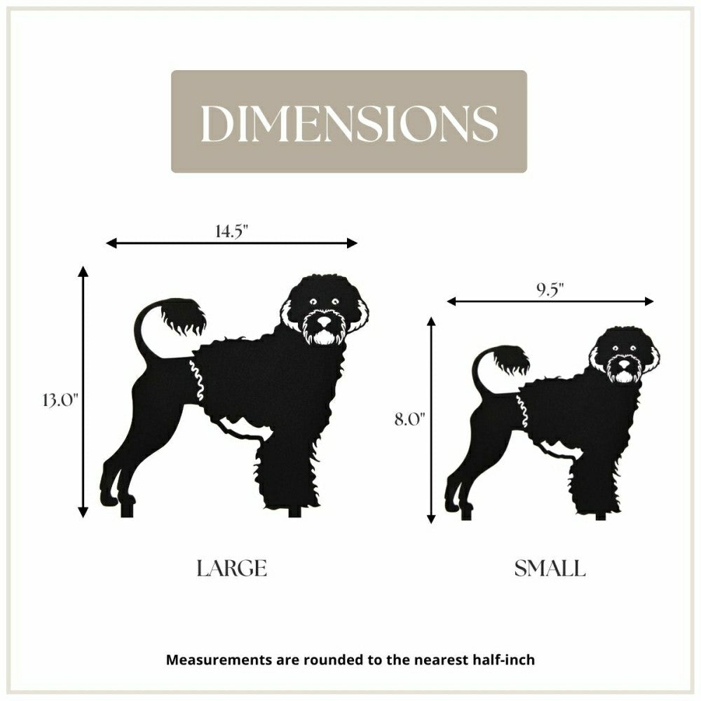 Portuguese Water Dog Garden Stake | Plow & Hearth