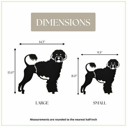 Portuguese Water Dog Garden Stake | Plow & Hearth