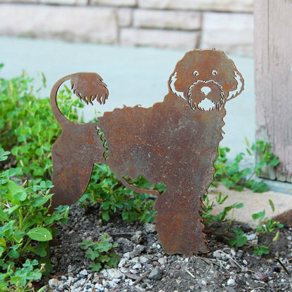 Portuguese Water Dog Garden Stake | Plow & Hearth