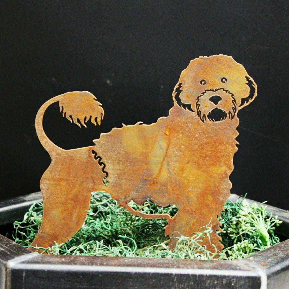 Portuguese Water Dog Garden Stake | Plow & Hearth