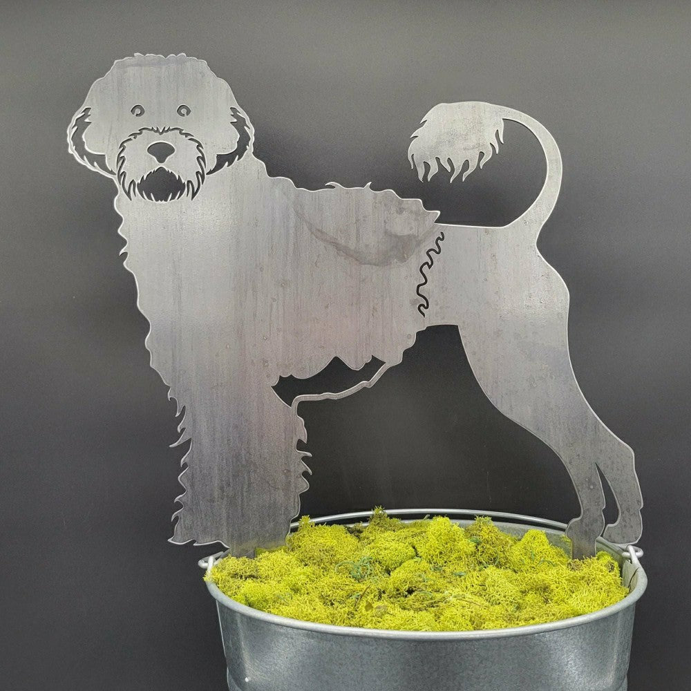 Portuguese Water Dog Garden Stake | Plow & Hearth