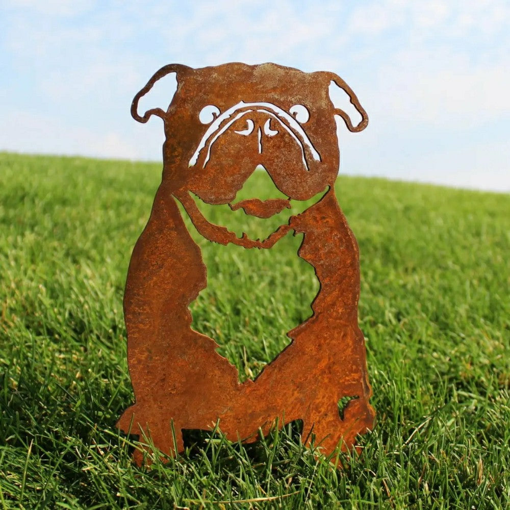 English Bulldog Garden Stake | Plow & Hearth