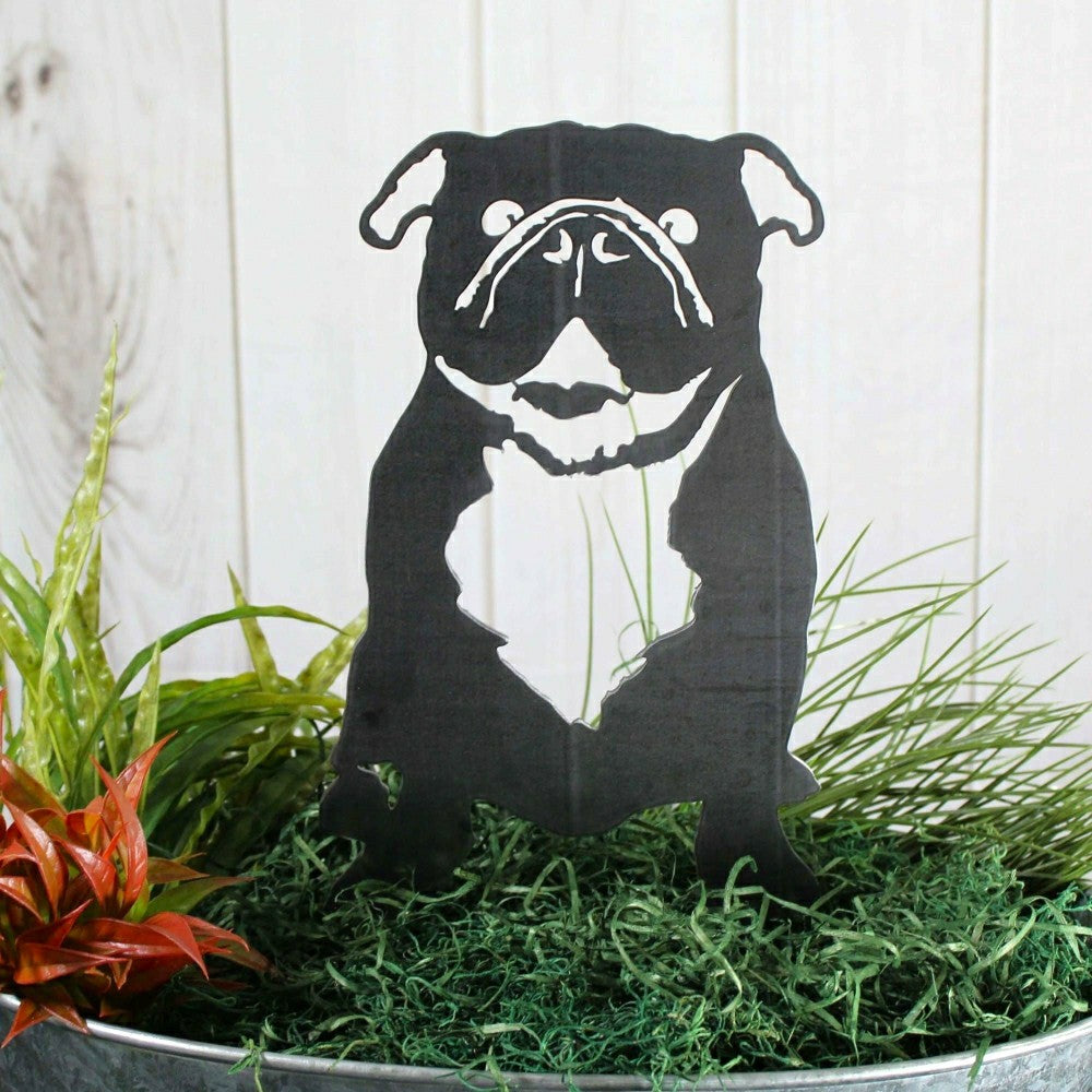 English Bulldog Garden Stake | Plow & Hearth