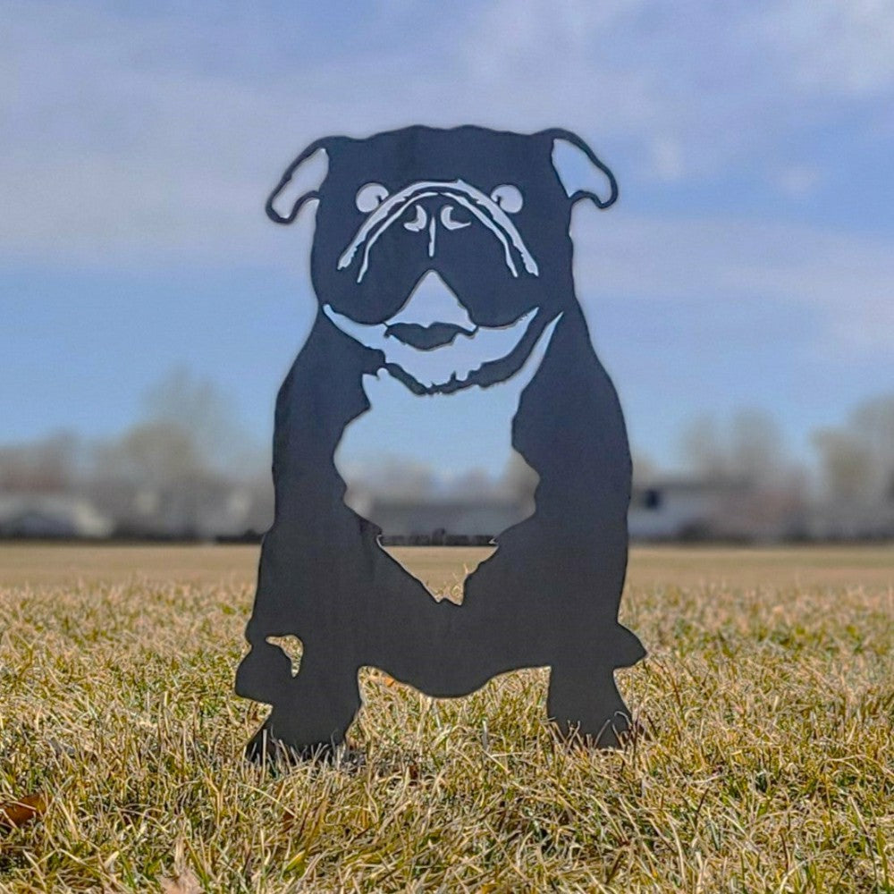 English Bulldog Garden Stake | Plow & Hearth