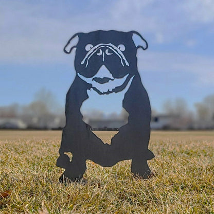 English Bulldog Garden Stake | Plow & Hearth
