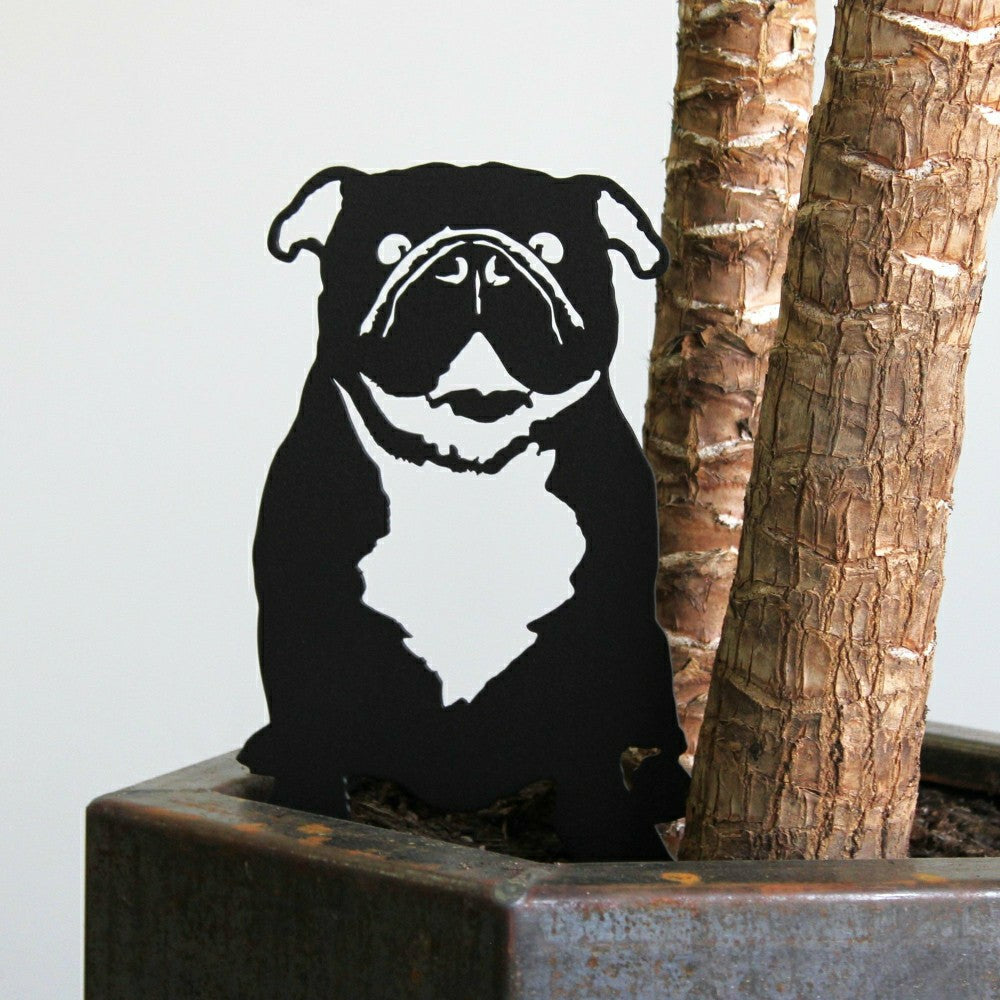 English Bulldog Garden Stake | Plow & Hearth