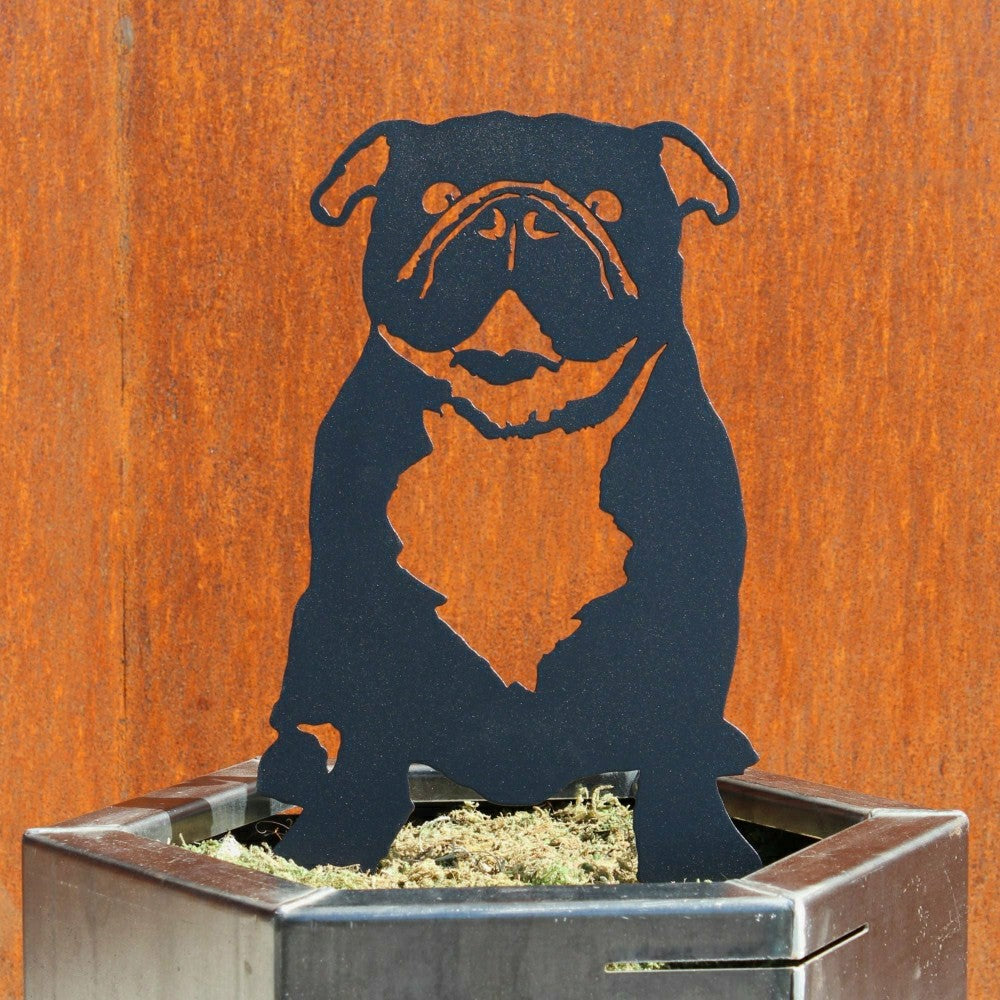 English Bulldog Garden Stake | Plow & Hearth