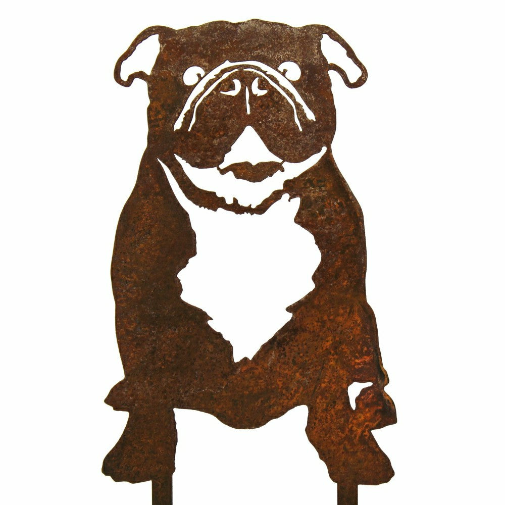 English Bulldog Garden Stake | Plow & Hearth