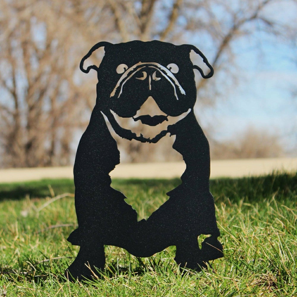English Bulldog Garden Stake | Plow & Hearth