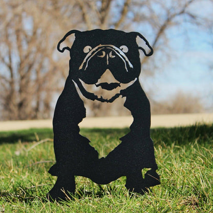 English Bulldog Garden Stake | Plow & Hearth