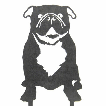 English Bulldog Garden Stake | Plow & Hearth