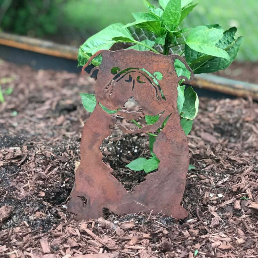 English Bulldog Garden Stake | Plow & Hearth