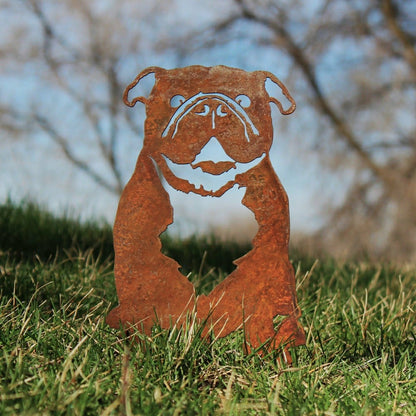 English Bulldog Garden Stake | Plow & Hearth