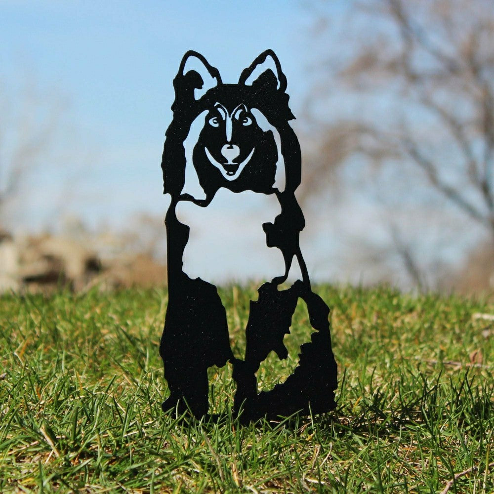 Shetland Sheepdog Garden Stake | Plow & Hearth