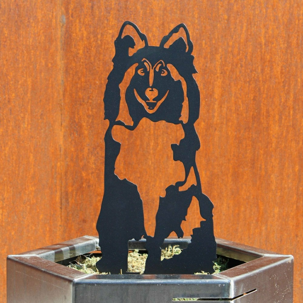 Shetland Sheepdog Garden Stake | Plow & Hearth