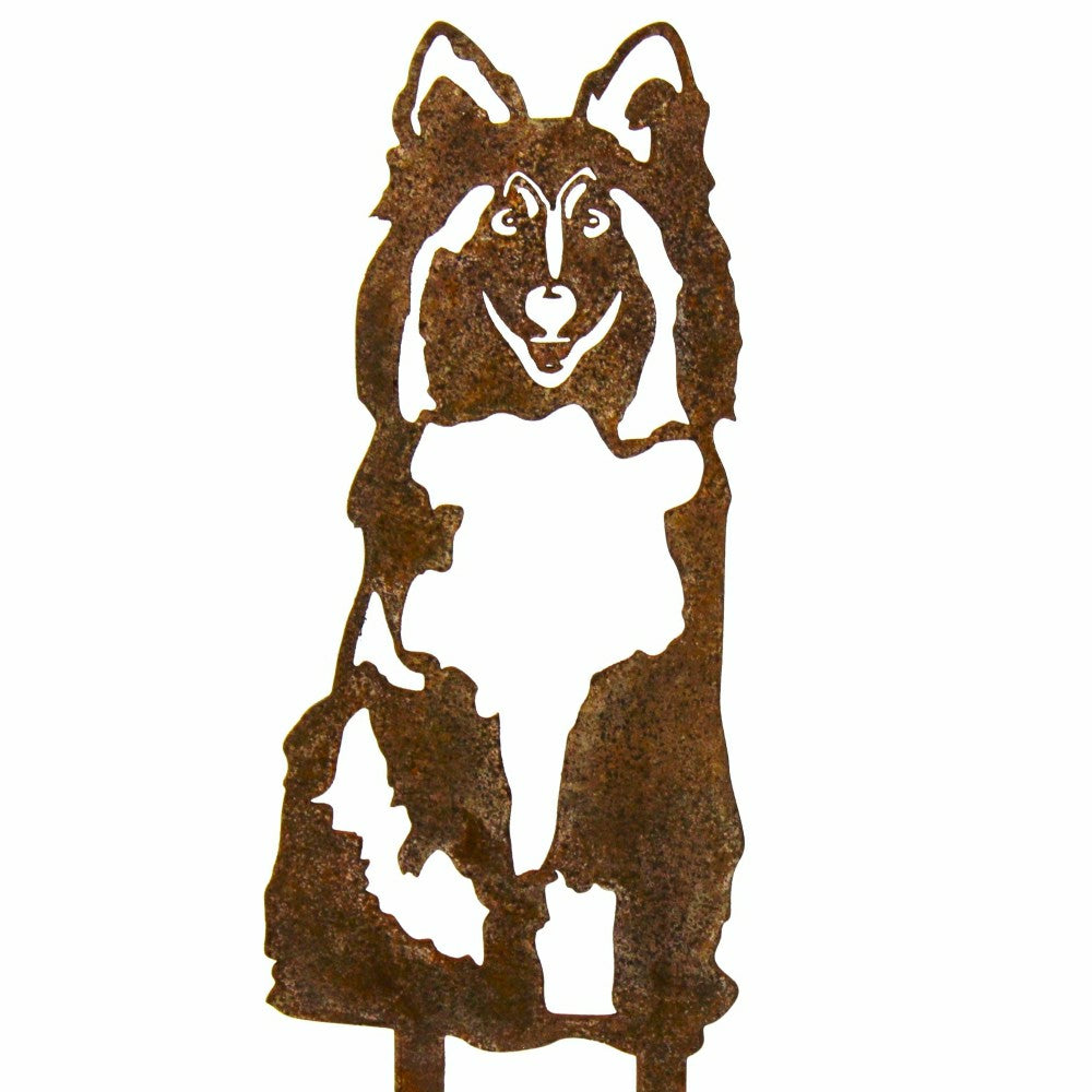 Shetland Sheepdog Garden Stake | Plow & Hearth