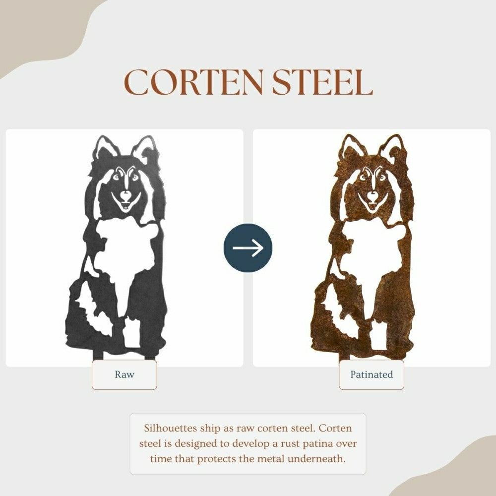 Shetland Sheepdog Garden Stake | Plow & Hearth