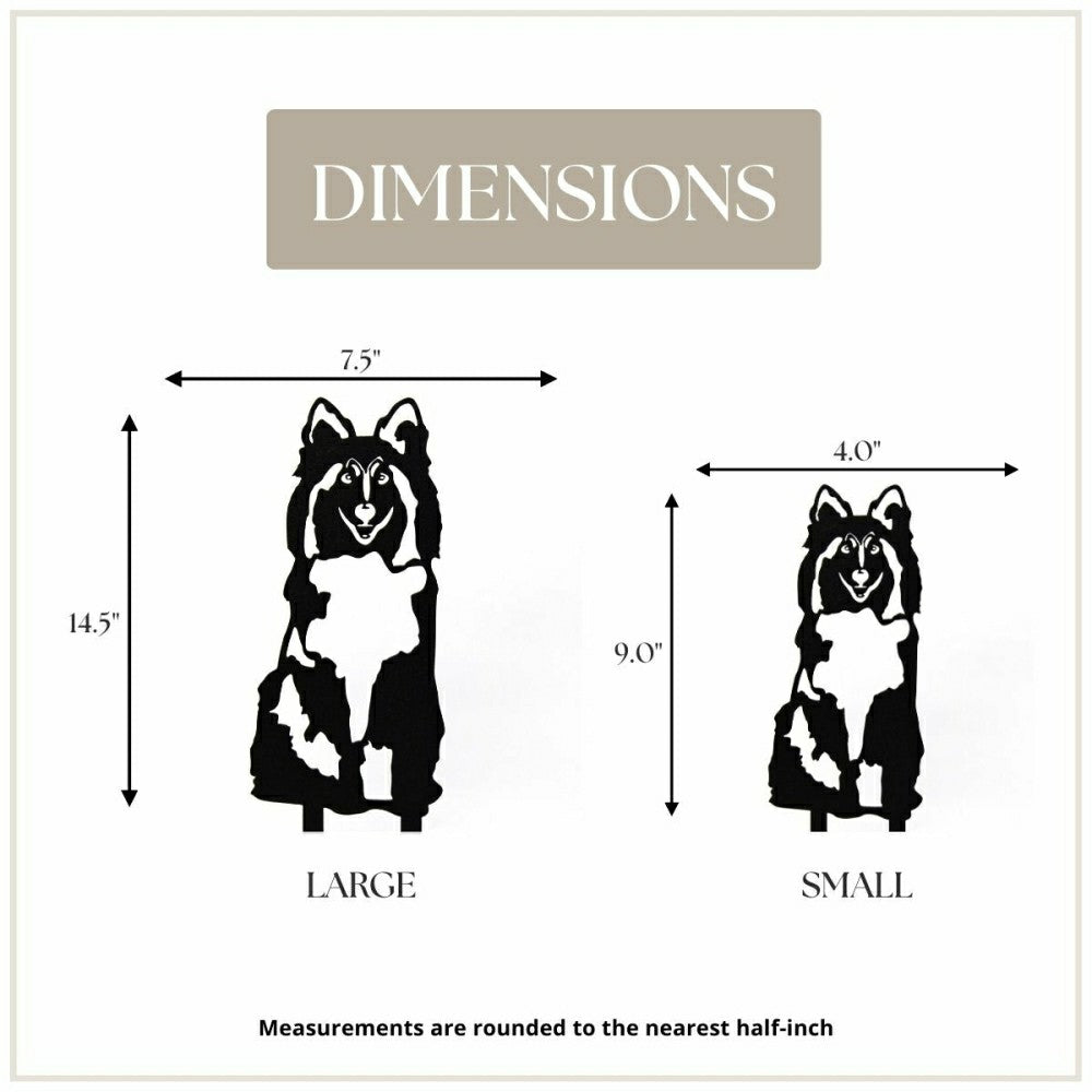 Shetland Sheepdog Garden Stake | Plow & Hearth