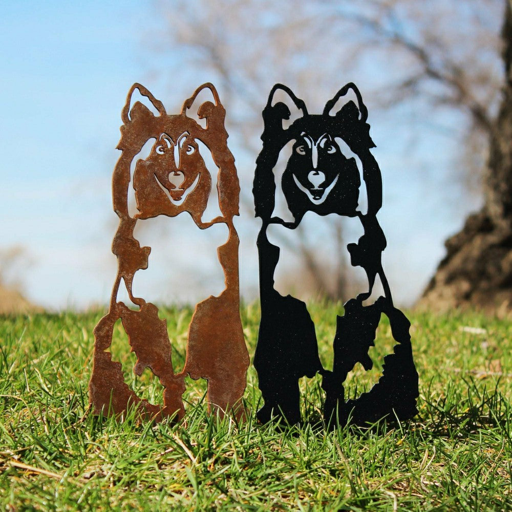 Shetland Sheepdog Garden Stake | Plow & Hearth
